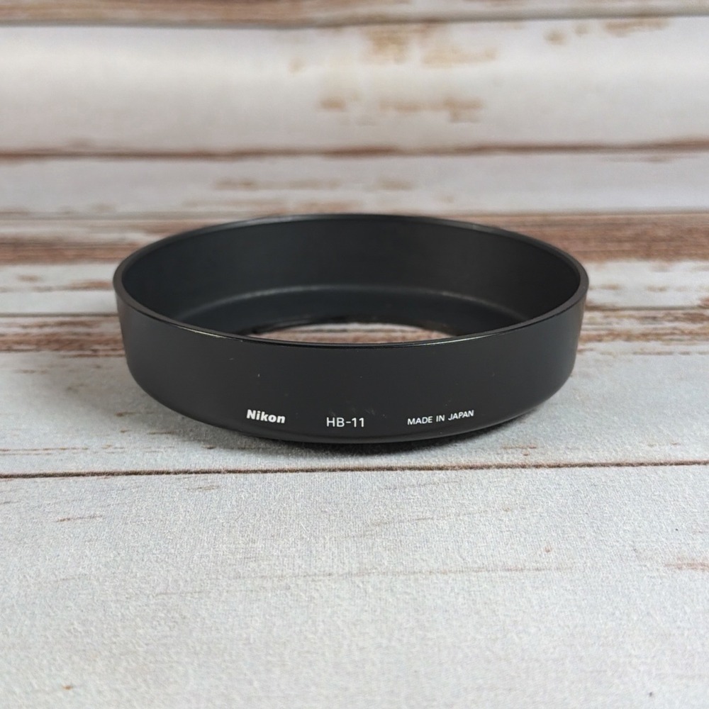 Genuine Nikon HB-11 Bayonet Lens Hood Made in Japan 72mm Thread Lenses Tested